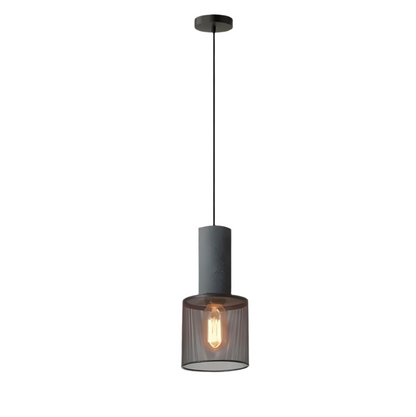 Suspension Shane Moderne aus Beton und Eisen – Industriedesign Lampe