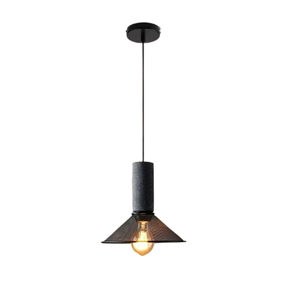 Suspension Shane Moderne aus Beton und Eisen – Industriedesign Lampe