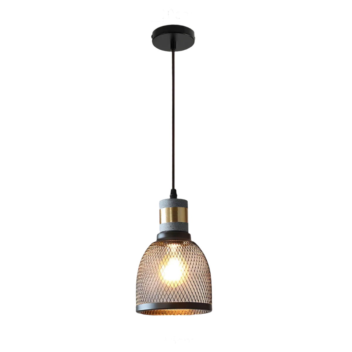Suspension Shane Moderne aus Beton und Eisen – Industriedesign Lampe