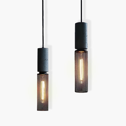 Suspension Shane Moderne aus Beton und Eisen – Industriedesign Lampe