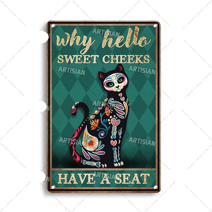 Vintage Cat | Metallposter
