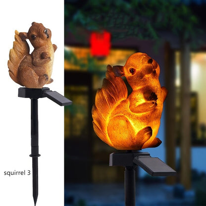 Solar Squirrel Landscape Lights: Außenbeleuchtung