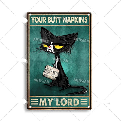 Vintage Cat | Metallposter