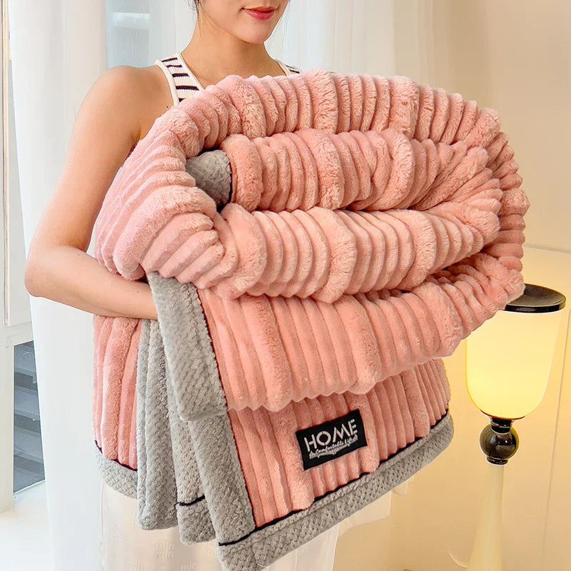 Garduru – Plüsch- und Flauschdecke aus dicker Wolle für Komfort zu Hause