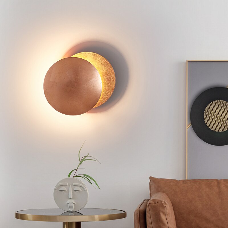 Garduru Sonnenfinsternis LED-Wandleuchte | Modernes Stimmungslicht | Elegante Wandlampe für Wohnzimmer & Schlafzimmer