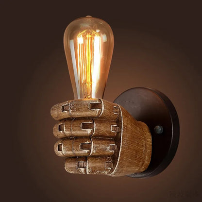 Rory | Vintage industrielle Handwandlampe (Fist-Design)