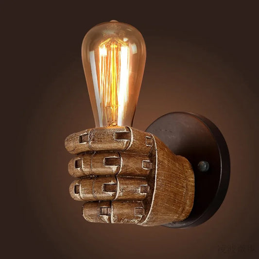 Rory | Vintage industrielle Handwandlampe (Fist-Design)