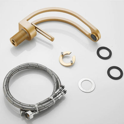 Gebogene Premium-Armatur fürs Bad – Innovatives Dual-Channel-System & edles Design