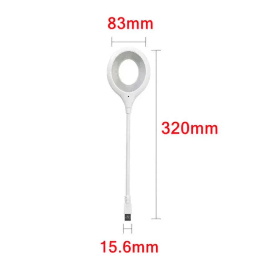 Tragbare wiederaufladbare LED Nachtlich - Verstellbare Tisch- und Nachtlampe für Komfort und Bequemlichkeit