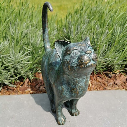 Verzaubernde Gartenkatzen-Statuen - Purr-fekte Harzdekoration