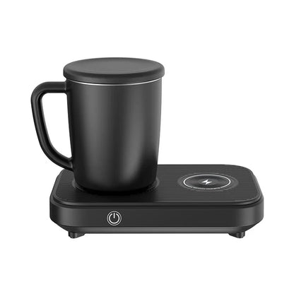 Royaleva Heiße und Kalte Tasse Thermostat Pad mit Drahtloser Ladung – 3-in-1 Untersetzer für Zuhause & Büro