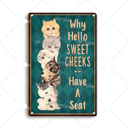 Vintage Cat | Metallposter