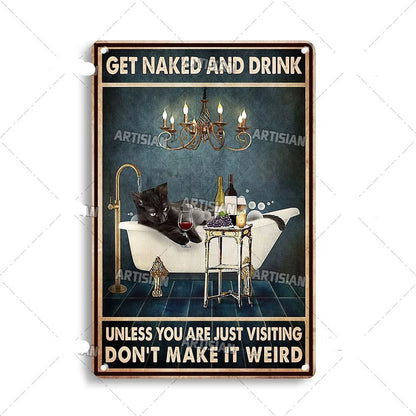 Vintage Cat | Metallposter