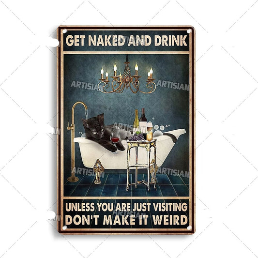 Vintage Cat | Metallposter