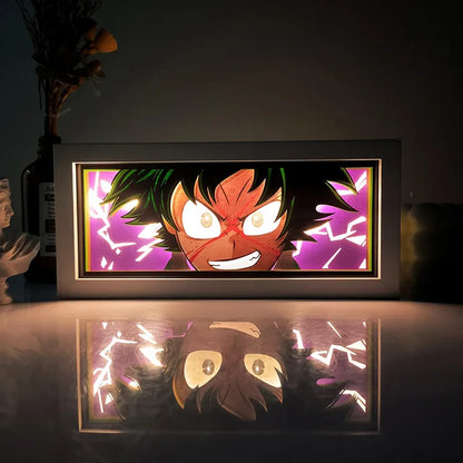Anime 3D LED Lichtbox – Dragon Ball-inspirierte Papierschnitt-Nachtlampe mit Fernbedienung