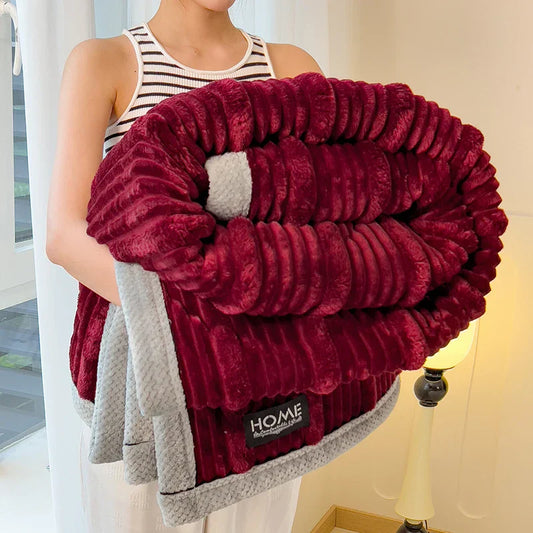 Garduru – Plüsch- und Flauschdecke aus dicker Wolle für Komfort zu Hause