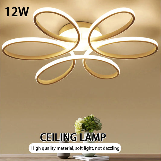Moderne LED Gangdecke Lampe - Blumenmuster mit 3-Farben Licht