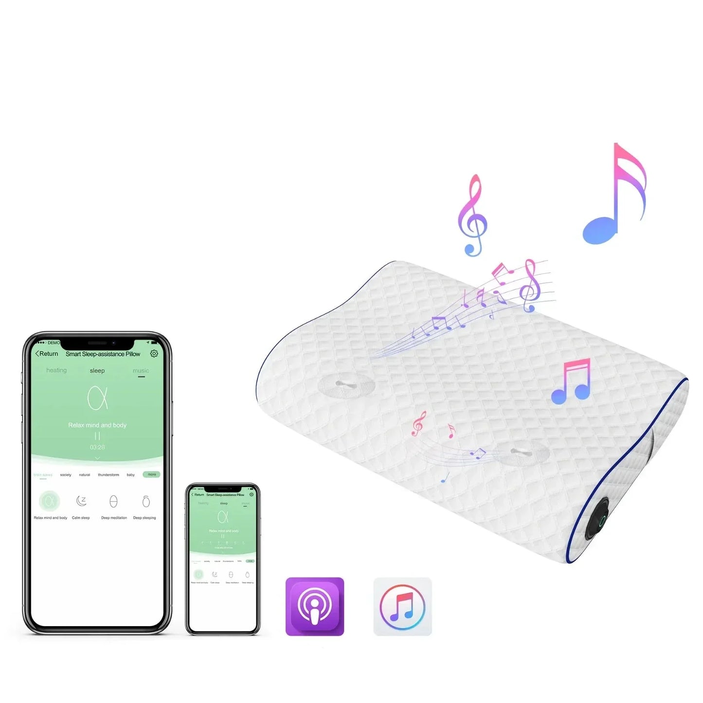 Garduru - Memory Foam Kissen mit Bluetooth-Lautsprecher