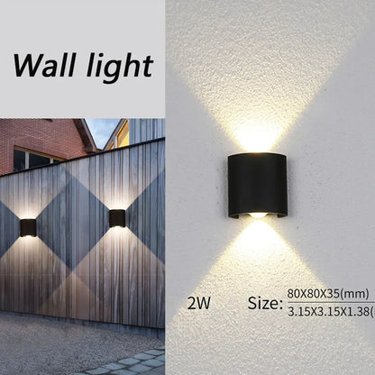Rayvia Wasserdichte LED Wandleuchte für Innen- und Außenbereiche