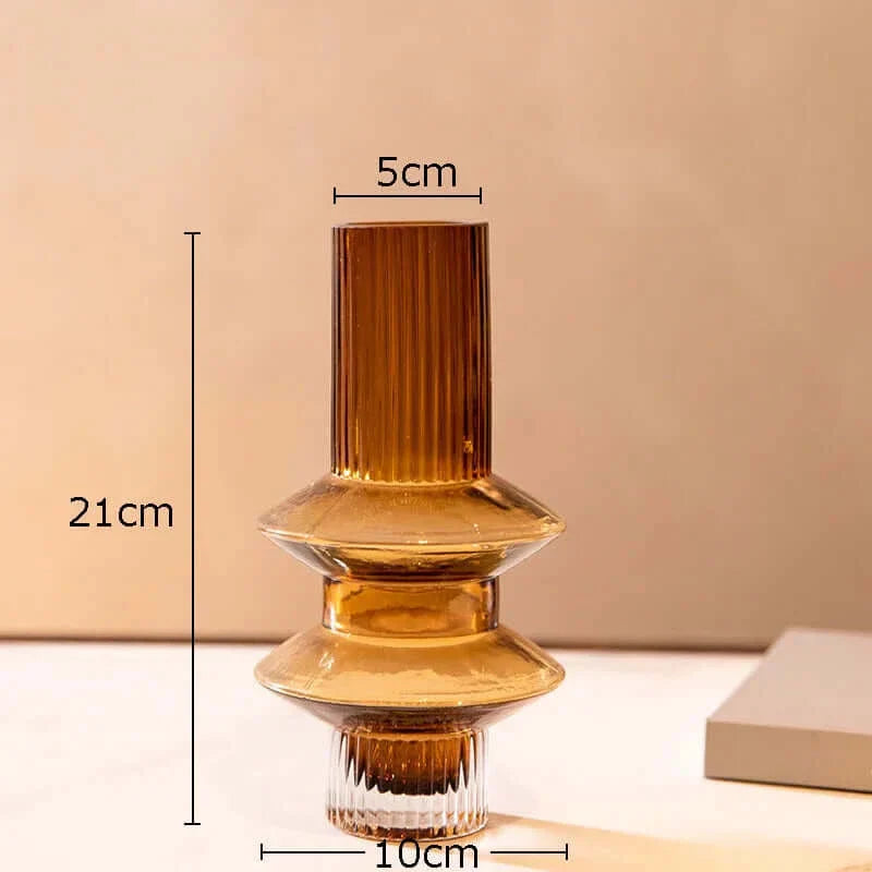 Kreativität Amber Glas Vase Kollektion - Garduru Homeware