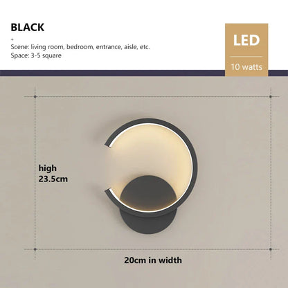 RoyaleGlow Moderne Goldkupfer Wandleuchte - Nordisches LED Oben & Unten Licht