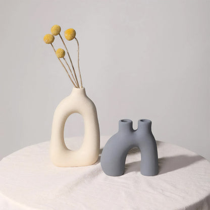 Frosted Vase Collection - Keramischer Tischvase, Neuer Klassiker / Post-Modern Stil, Heim-Büro Dekoration