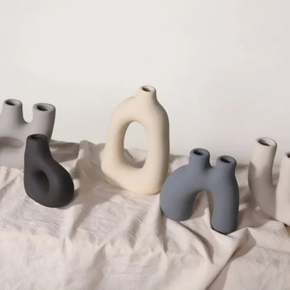 Frosted Vase Collection - Keramischer Tischvase, Neuer Klassiker / Post-Modern Stil, Heim-Büro Dekoration