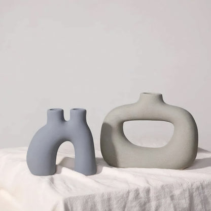 Frosted Vase Collection - Keramischer Tischvase, Neuer Klassiker / Post-Modern Stil, Heim-Büro Dekoration