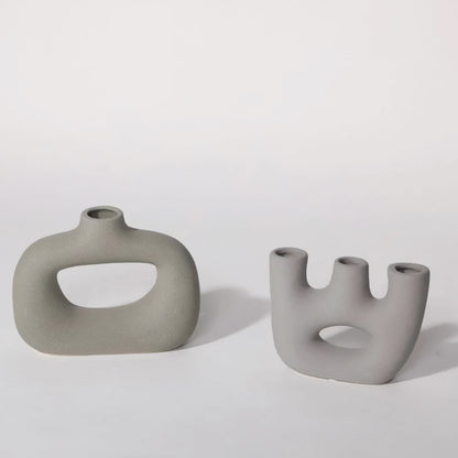 Frosted Vase Collection - Keramischer Tischvase, Neuer Klassiker / Post-Modern Stil, Heim-Büro Dekoration