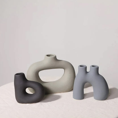 Frosted Vase Collection - Keramischer Tischvase, Neuer Klassiker / Post-Modern Stil, Heim-Büro Dekoration
