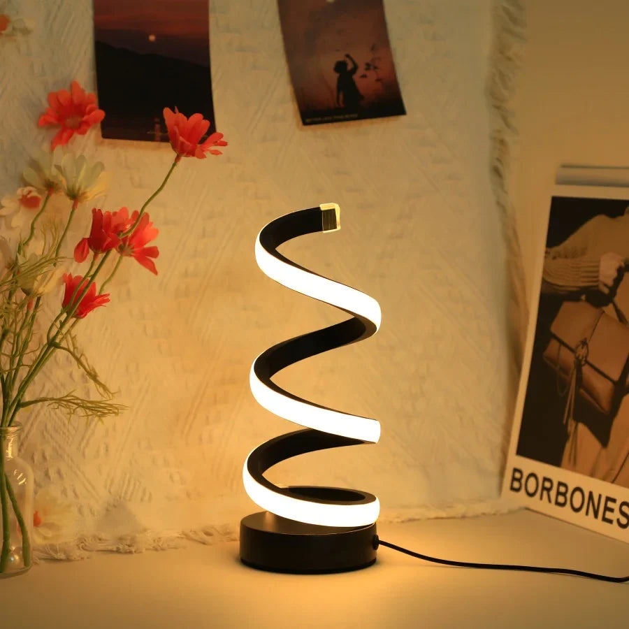 Spiral Moderne LED Tischlampe