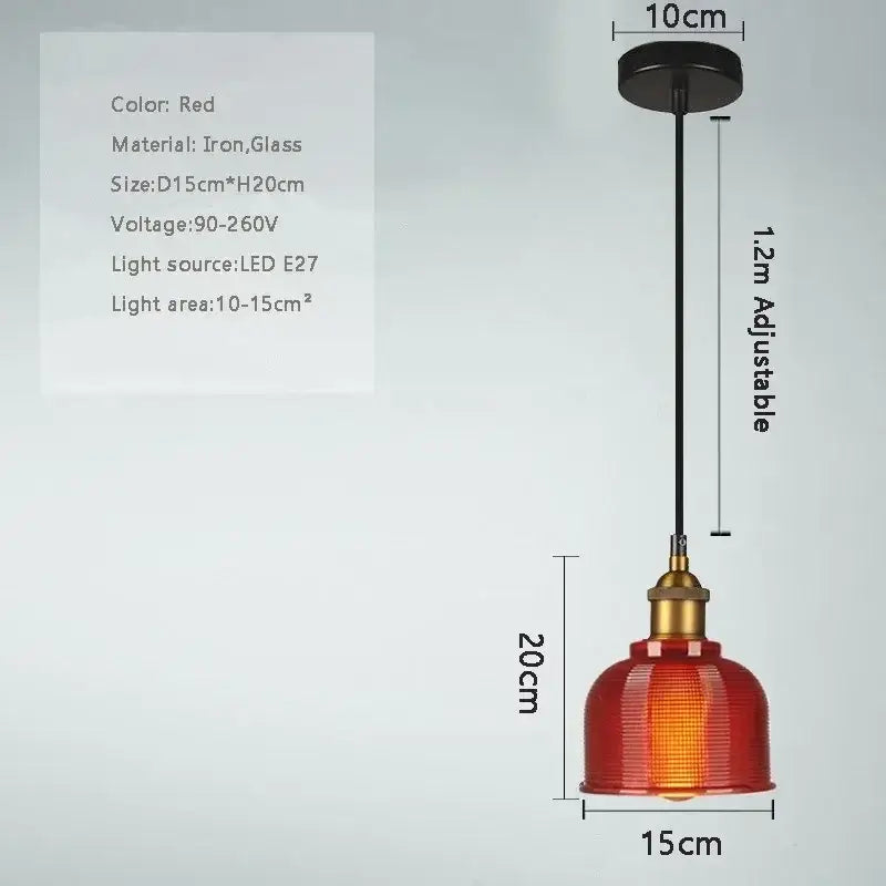 Beleuchten Sie Ihren Raum: Buntglas Retro Glas Kronleuchter