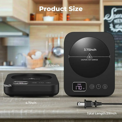 Smart Electric Mug Warmer – 3-Temp Regelung & Automatische Abschaltung für Zuhause & Büro