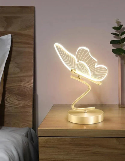 Garduru - Elegante Schmetterlings-Tischlampe für ein luxuriöses Zuhause-Vibe