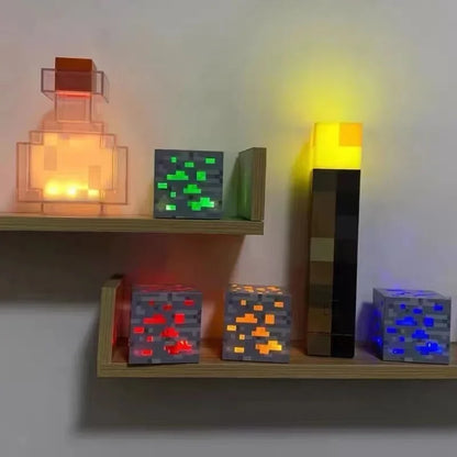 Minecraft Potion Lampe – Farbwechselnde LED-Nachtlicht mit Touch-Steuerung & USB wiederaufladbar
