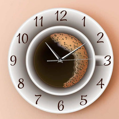 Kaffeetassen-Wanduhr Küche