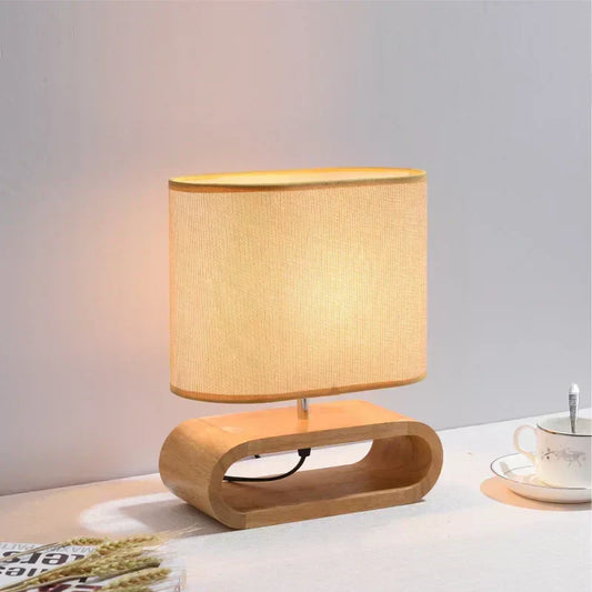 Holz LED Schreibtischlampe für das Home Office - Modern, umweltfreundliche Beleuchtung