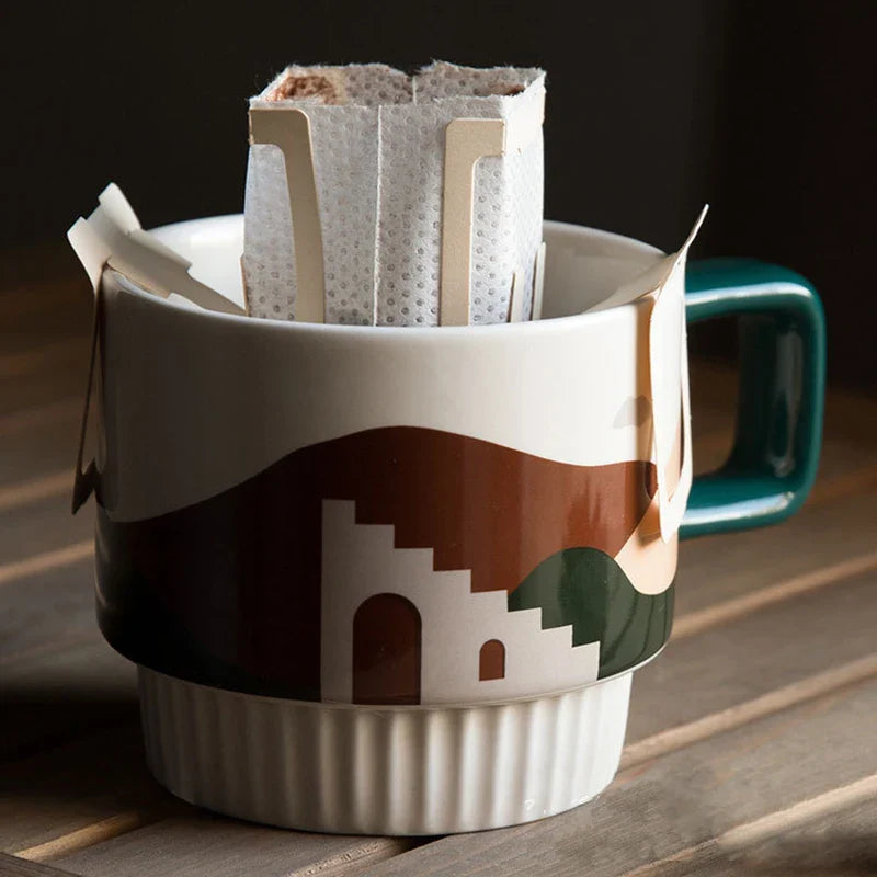 Retro Morandi Kaffeetasse für Kaffeeliebhaber