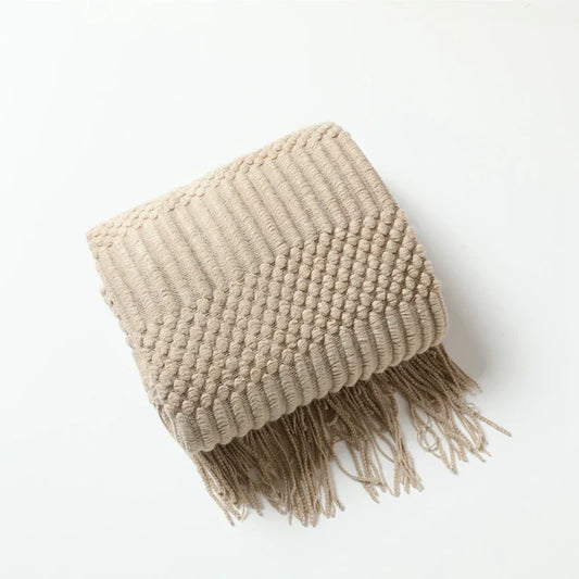 Garduru - Vintage Strickdecke für Sofa