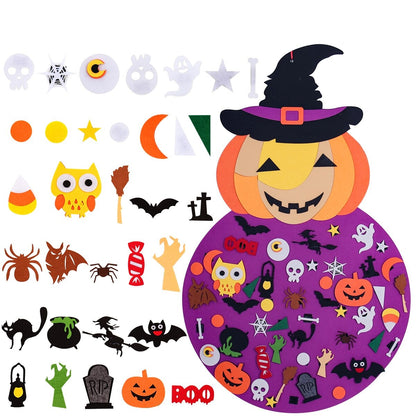 Filz Katze & Geist Halloween Ornamente