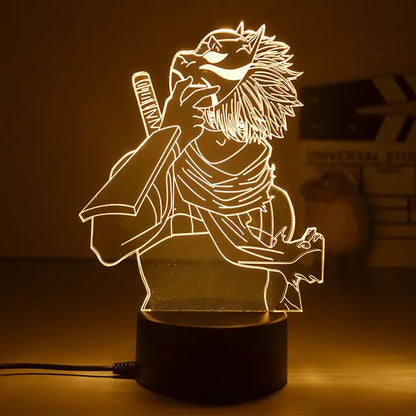 Naruto 3D LED Nachtlampe – Anime Licht mit Kakashi, Sasuke & Naruto