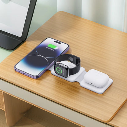 3-in-1 Magnetisches Wireless-Ladegerät