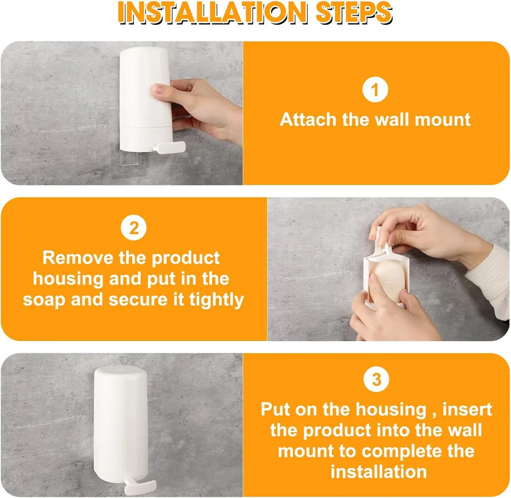 Wandmontierter Seifenspender mit Grinder