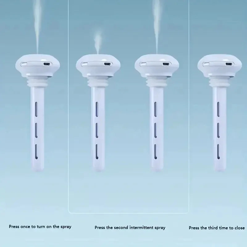 Super leiser tragbarer Nebelbefeuchter für Büro, Schlafzimmer, Auto, verstellbare Länge, keine Wasserflasche erforderlich