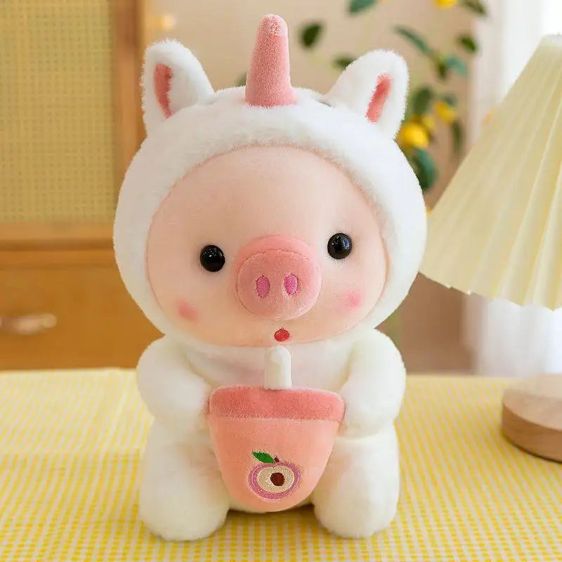 Royelux Bubble Tea Plüschspielzeug - Liebliche Tier-Themen Kuschelkissen