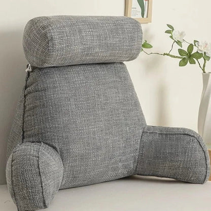 Deluxe Rückenstütz-Kissen – Ergonomische Unterstützung mit verstellbarem Kopfteil & waschbarem Bezug