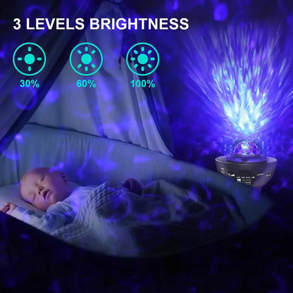Bunter Sternenhimmel Projektor Nachtlicht Kinder Bluetooth Musiklampe Geschenk