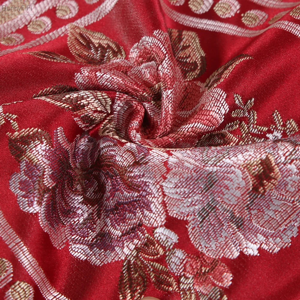 Florentina – Vintage Jacquard Kissenbezug mit europäischem Spiegelmuster
