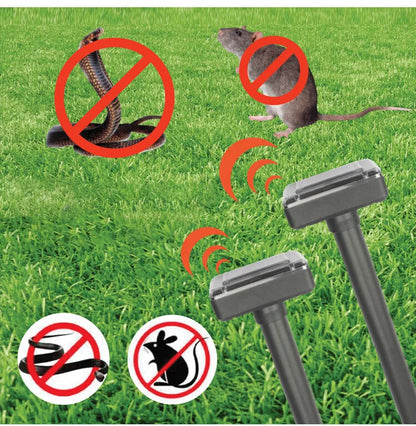 Solarbetriebene Schlangen- und Schädlingabwehr – Ultraschallgerät für den Garten