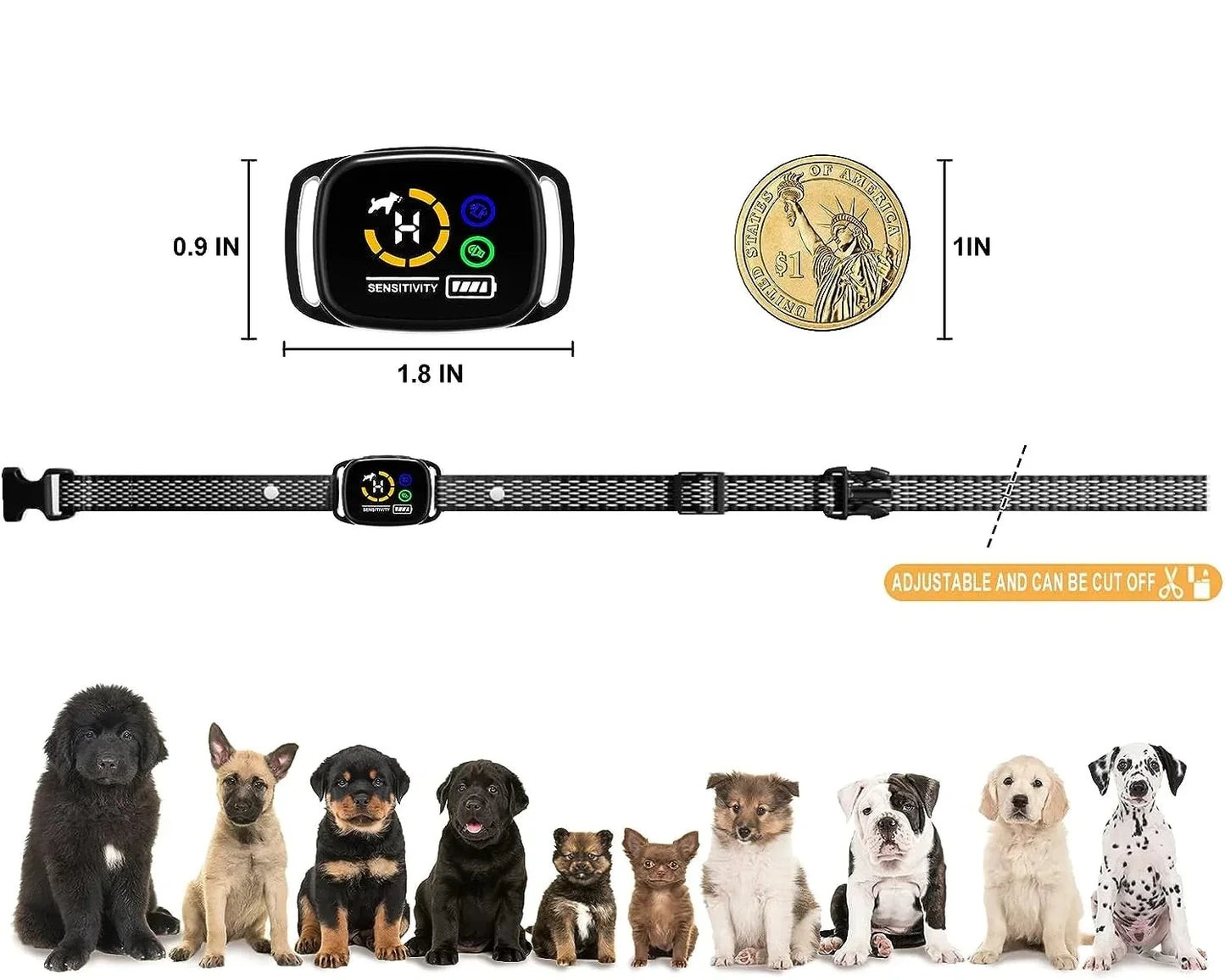 Sanftes Anti-Bell-Halsband für kleine Hunde